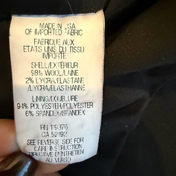 Helmut lang wool smoking cropped Blazer size 4 - Picture 6 of 7